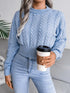 'Suri' Cable-Knit Sweater - Celes Fashion
